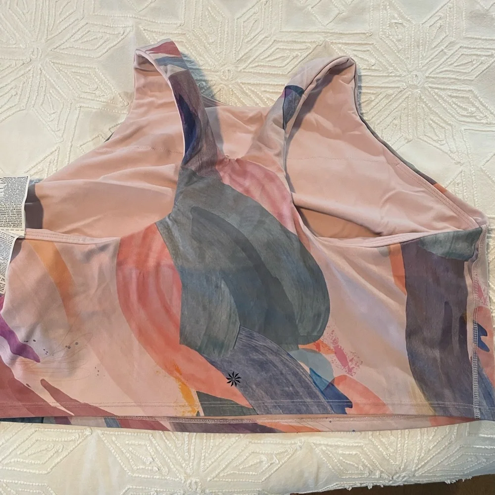 Athleta Conscious Abstract Multicolor Women's Sports top - Picture 4 of 6